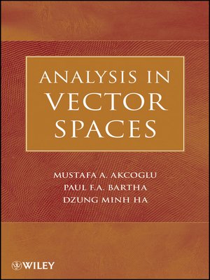 cover image of Analysis in Vector Spaces